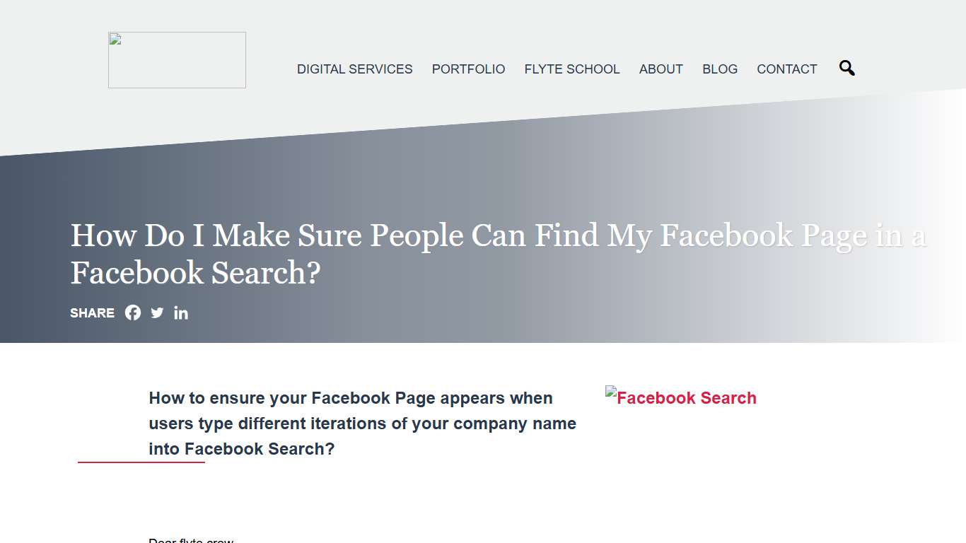 How To Optimize Your Facebook Page for Facebook Search