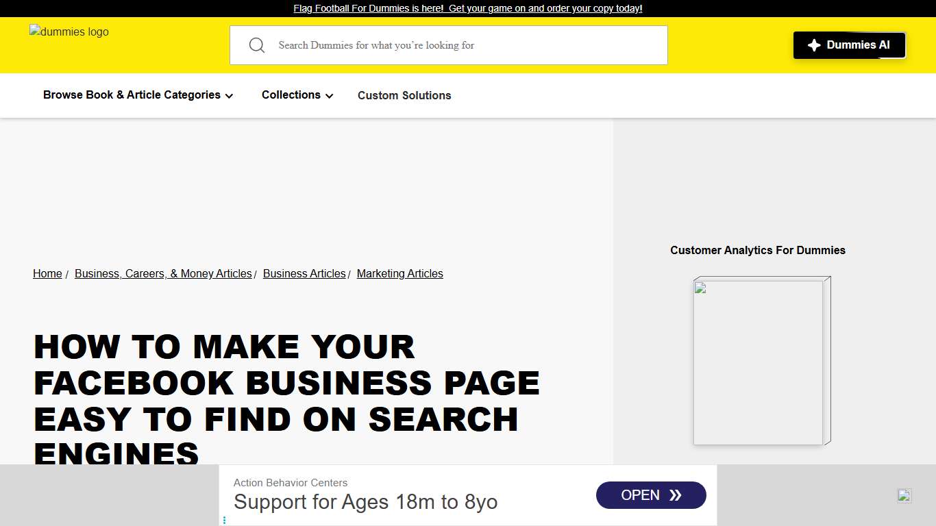 How to Make Your Facebook Business Page Easy to Find on Search Engines | dummies